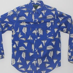 VTG Ralph Lauren Women Small Long Sleeve Button